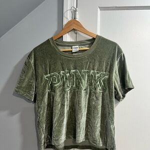 PINK Victoria's Secret Olive Tee